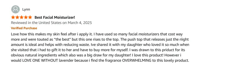 Advanced Facial Cream Daily Moisturizer Firming Skin Care Oil-Free, Fragrance Free, Non-Comedogenic Anti-Aging Face For Women
