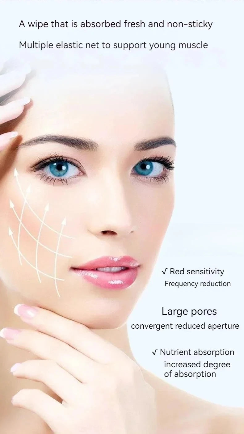 Blue Copper Peptide Freeze-Dried Powder Set Oligopeptide Anti Wrinkle Essence Shrink Pores Acne Treatment Skincare Serum
