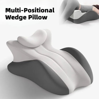 New Multi-Positional Wedge Pillow Memory Foam Ergonomic Prone Pillow with Removable Cover Couple Bed Pillow for Body Pain Relief