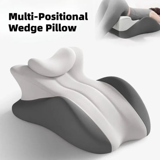 New Multi-Positional Wedge Pillow Memory Foam Ergonomic Prone Pillow with Removable Cover Couple Bed Pillow for Body Pain Relief