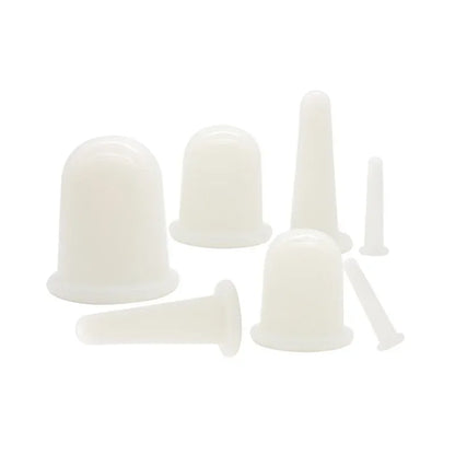 Vacuum Cupping Glass Jar Cellulite Massager For Face Acupuncture Facial Suction Cups Face Neck Lift Skin Scraping Beauty Tool