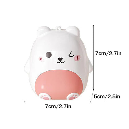 Cute Cartoon Small Bear Portable Double-layer Compartment Going Out Packed Separately Medicine Storage Plastic Pill Box Fashion