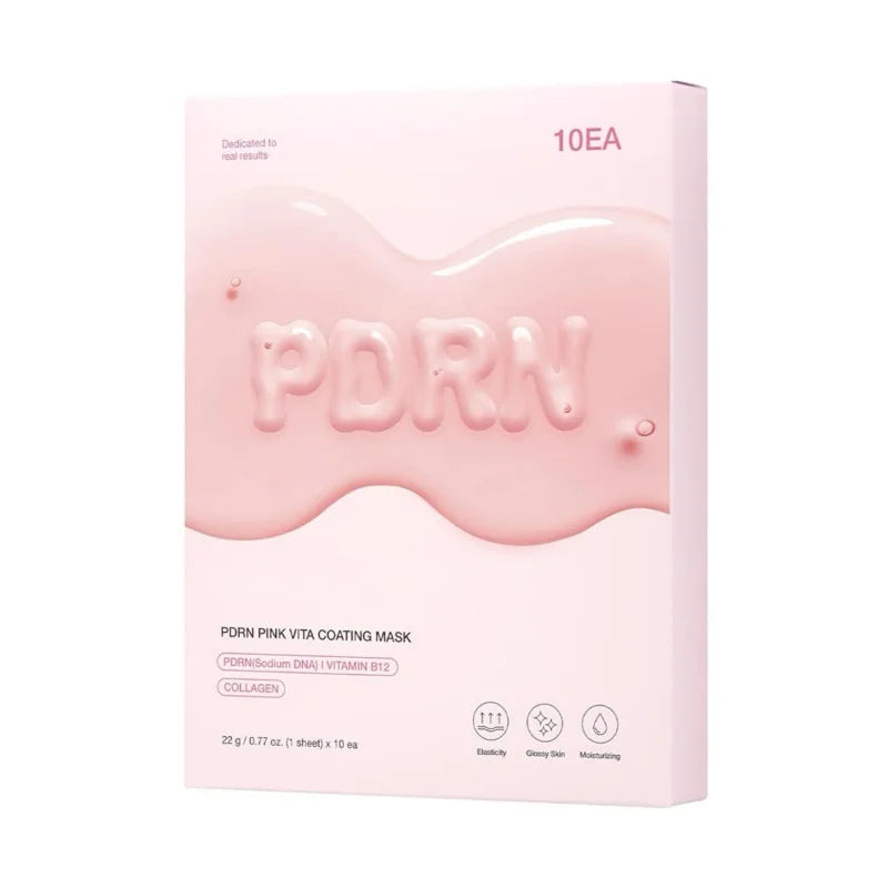 PDRN Pink Vita Coating Mask Deep Collagen Anti Wrinkle Lift Face Mask Overnight Firm Hydrating Moisturizing Glowing Skin Korea