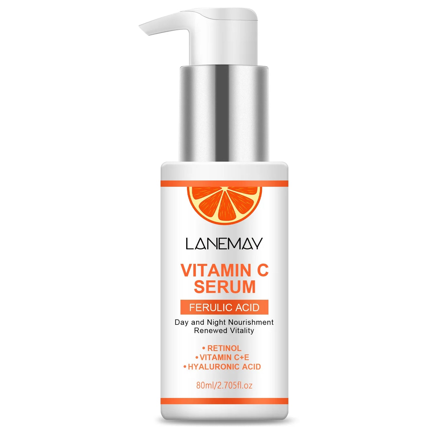 Vitamin C Serum With Ferulic Acid and Hyaluronic Acid - Hydrate & Plump Skin, Restore Radiance, Improve Dull Skin