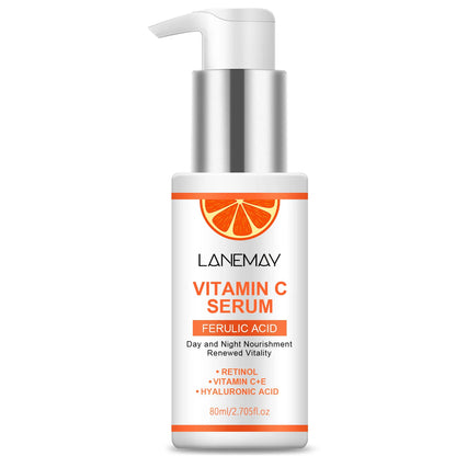 Vitamin C Serum With Ferulic Acid and Hyaluronic Acid - Hydrate & Plump Skin, Restore Radiance, Improve Dull Skin
