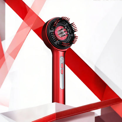 Portable Electric Head Massage Comb Essential Oil Red Light 3-gear Scalp Massage Electric Head Blood Relaxation Massage Gift