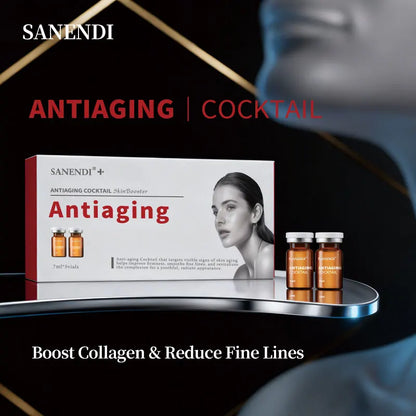 Sanendi Cocktail Serum for Facial Ampoule Hyaluronic Acid Dermapen Purifying Hydrating Skinbooster Korean Skincare Set 7ML*5Vial