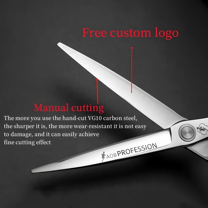 HISADAHairdressing scissors 6.2 6.7 7.0 inch Hair scissors VG10 Steel High-end Barber scissors advanced Hairdressing scissors