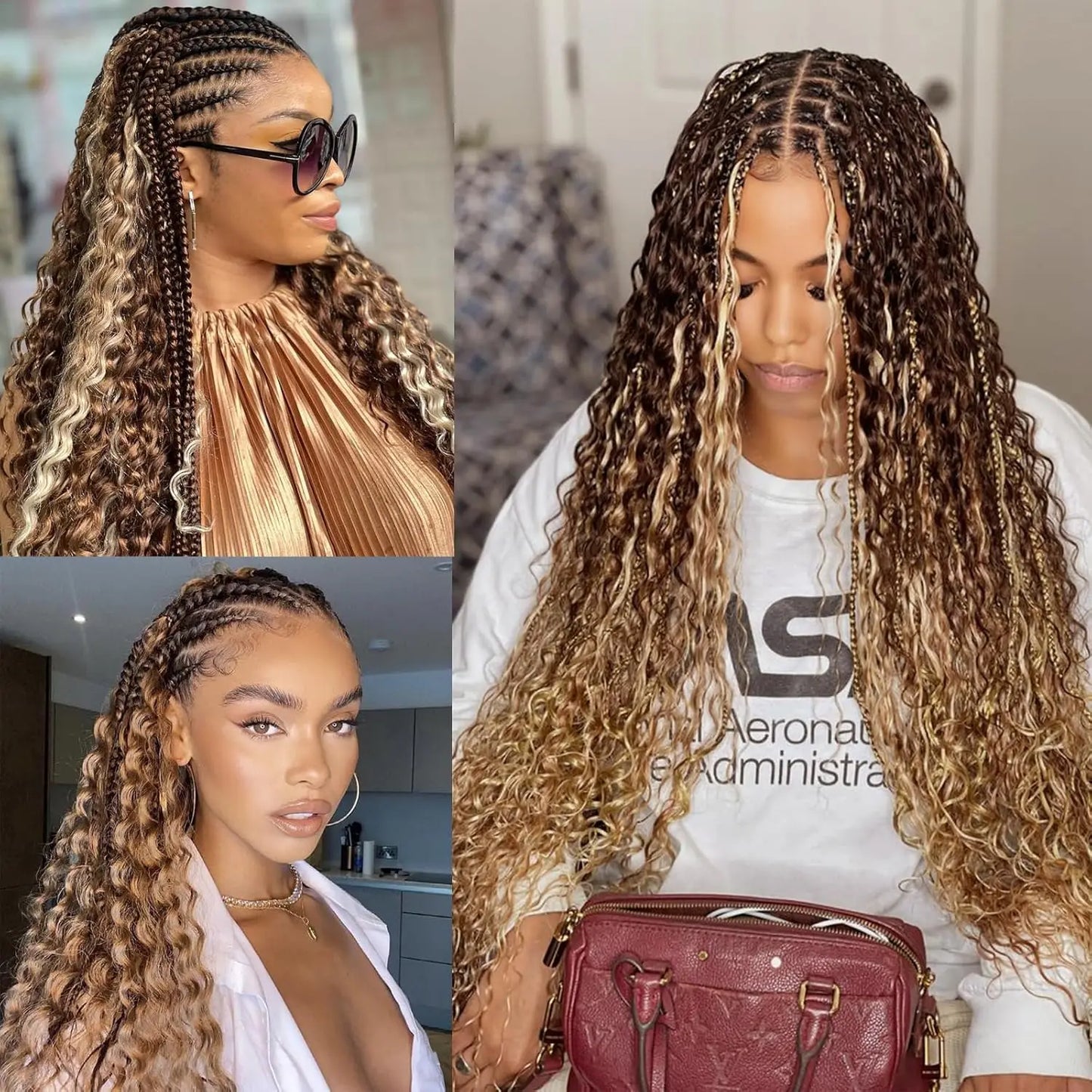 Human Braiding Hair 100g Deep Wave Human Hair Bulk for Braiding No Weft Curly Human Hair Extensions for Boho Braids