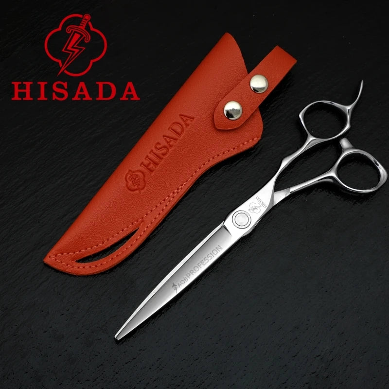 HISADAHairdressing scissors 6.2 6.7 7.0 inch Hair scissors VG10 Steel High-end Barber scissors advanced Hairdressing scissors
