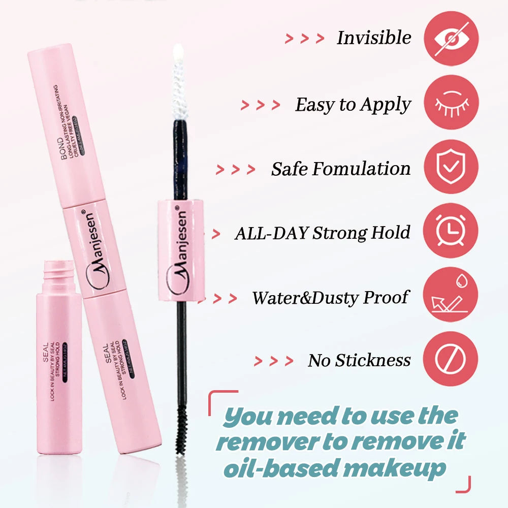 Eyelashes 280 PCS 8-16mm Clusters Lash Bond and Seal Makeup Tools DIY Lashes Extension Kit for Gluing  Lashes Gluing Glue
