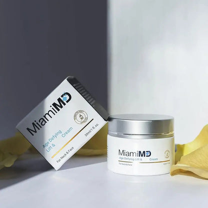 Miami MD Advanced Anti-Aging Cream Lifts and Firms the Skin Reduces Fine Lines Long-Lasting Moisturization for Neck Face