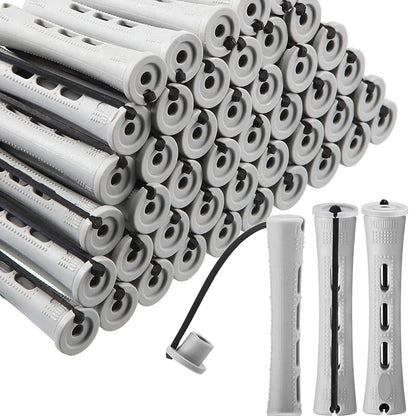 Perm Rods and 60 Pieces Hair Rollers with Hair Cold Wave Rods Hair Curler for Women Long Short Hair（8 Sizes）