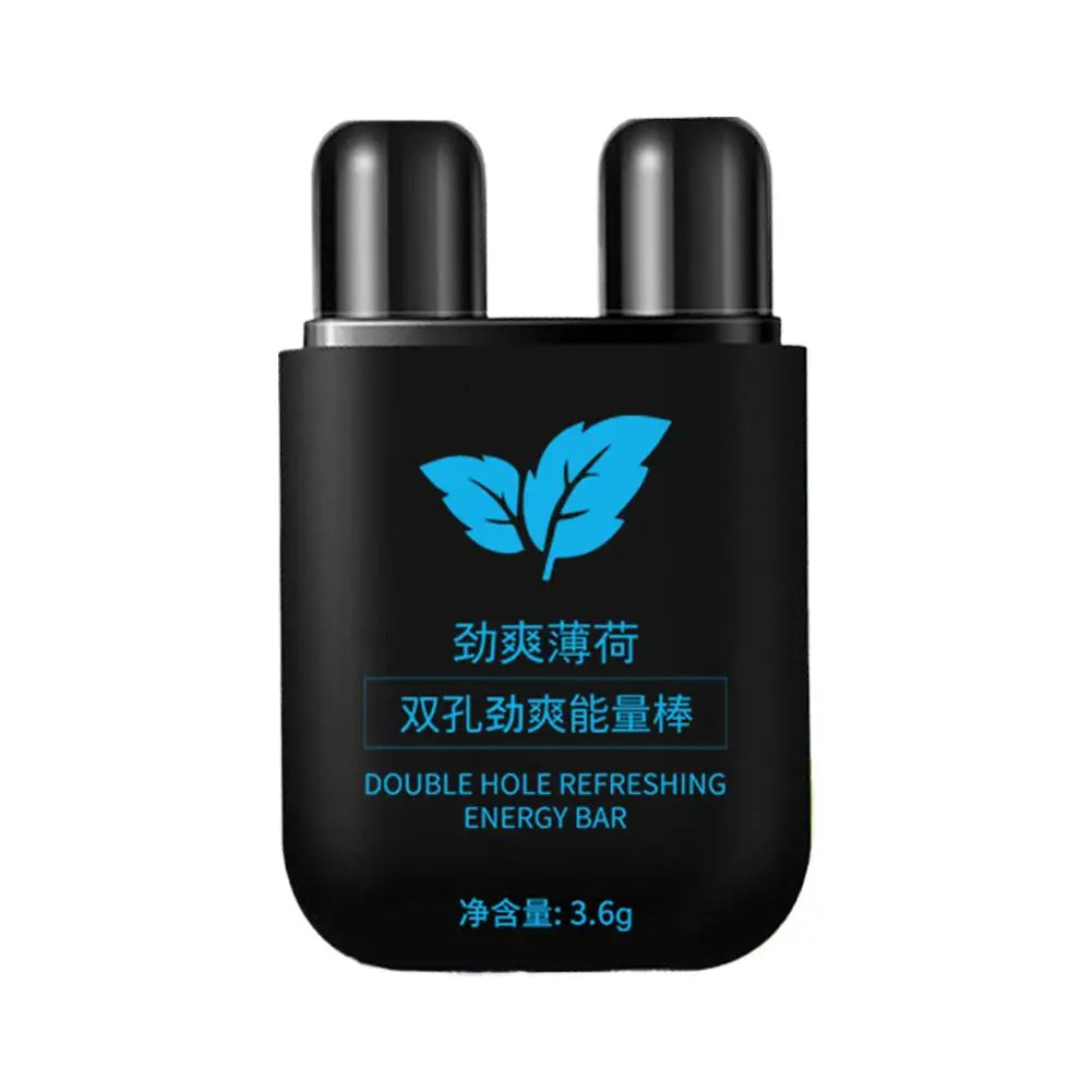 6 Scents Double Hole Energizing Energy Bar Aromatherapy Nasal Inhaler Energy Vapors Stick Aromatherapy Stick Stimulating Scent