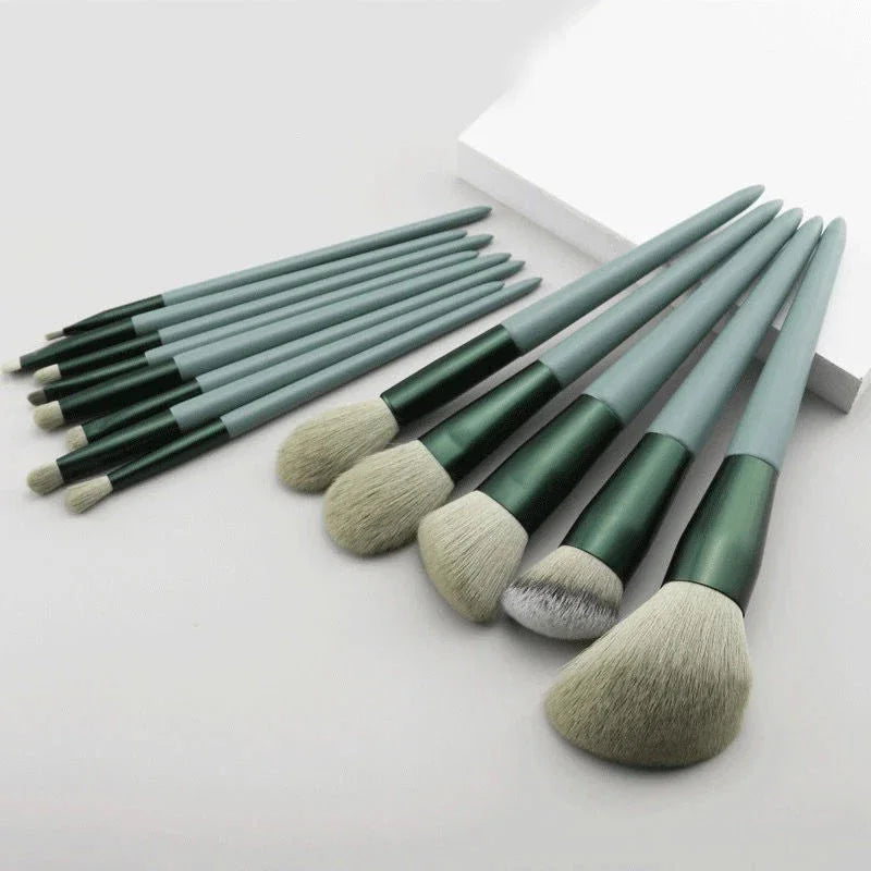 10/13PCS Makeup Brushes Set Eye Shadow Foundation Women Cosmetic Brush Eyeshadow Blush Beauty Soft Tools Bag Makeup Brush Set