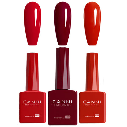9ml CANNI TPO FREE HEMA FREE Ultra Consistency Nail Gel Polish Set Round Brush Semi Permanent Soak Off UV LED Gel Nail Kit