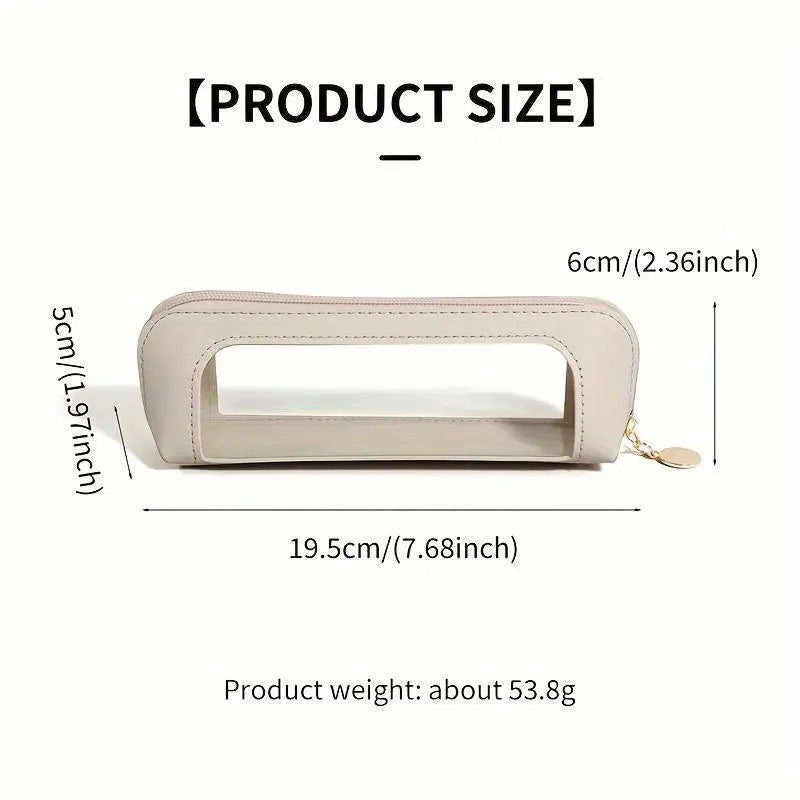 Cosmetic bag, makeup brush storage bag portable travel toiletries storage bag PU portable small cosmetic bag toiletries bag