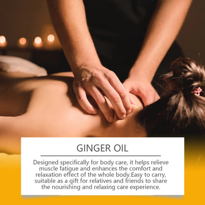 Body Relaxing Essential Oil Ginger Massage Oil Improve Rough Dry Skin Relieve Muscle Fatigue Body Nourishing Soft Care