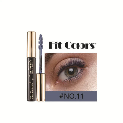 Colored Mascara Waterproof Blue White Black Purple Lengthen Eyelashes 4D Silk Fiber Eyelash Extension Eyes Makeup for Party Use