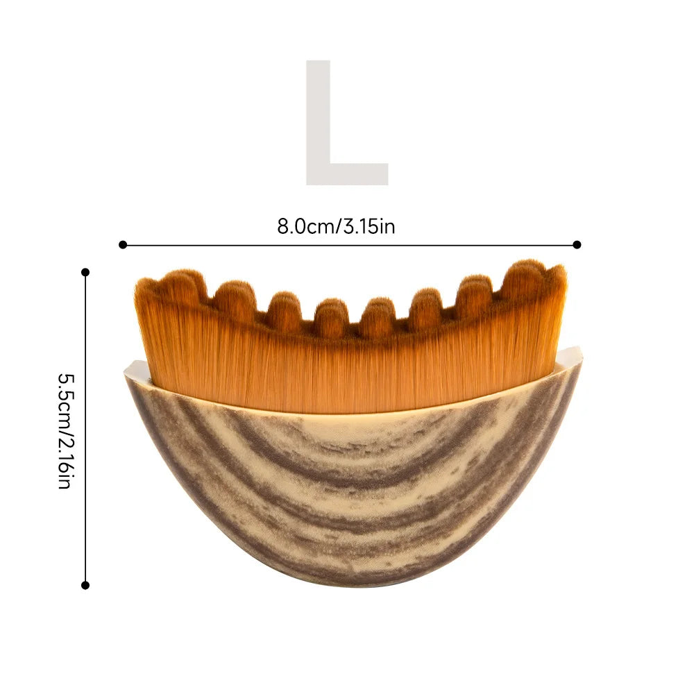 Lymphatic Contour Face Brush Soft Exfoliation Brush Reduce Puffiness Relief Fatigue Massager Skin Sculpting Tool Dry Brushing