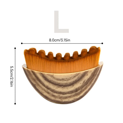 Lymphatic Contour Face Brush Soft Exfoliation Brush Reduce Puffiness Relief Fatigue Massager Skin Sculpting Tool Dry Brushing