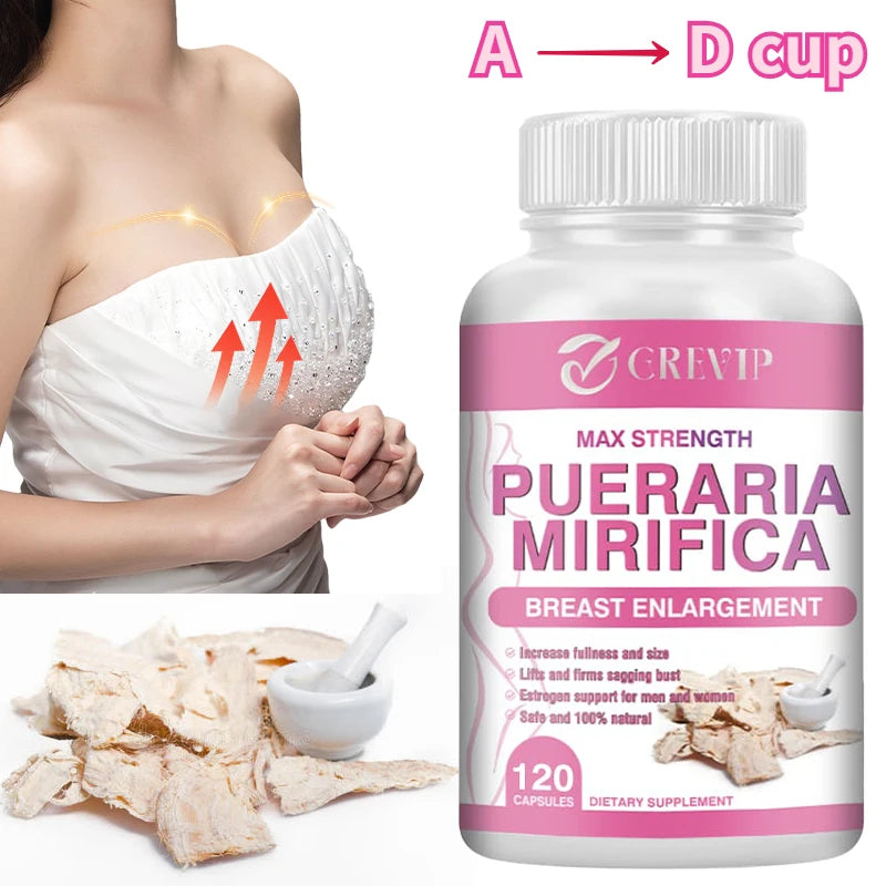 Pueraria Mirifica - Supports Women's Body Management, Skin Elasticity, Promotes Breast Development, and Increases Body Curves