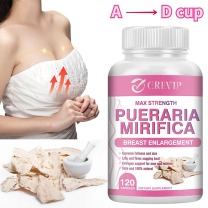 Pueraria Mirifica - Supports Women's Body Management, Skin Elasticity, Promotes Breast Development, and Increases Body Curves
