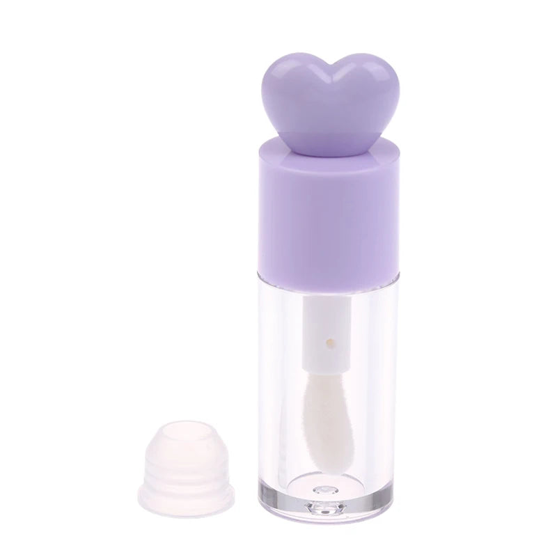 4ml Lip Gloss Tube Matte Transparent Thick Rod Large Brush Head Empty Bottle Lips Glaze Container Makeup Packaging Material