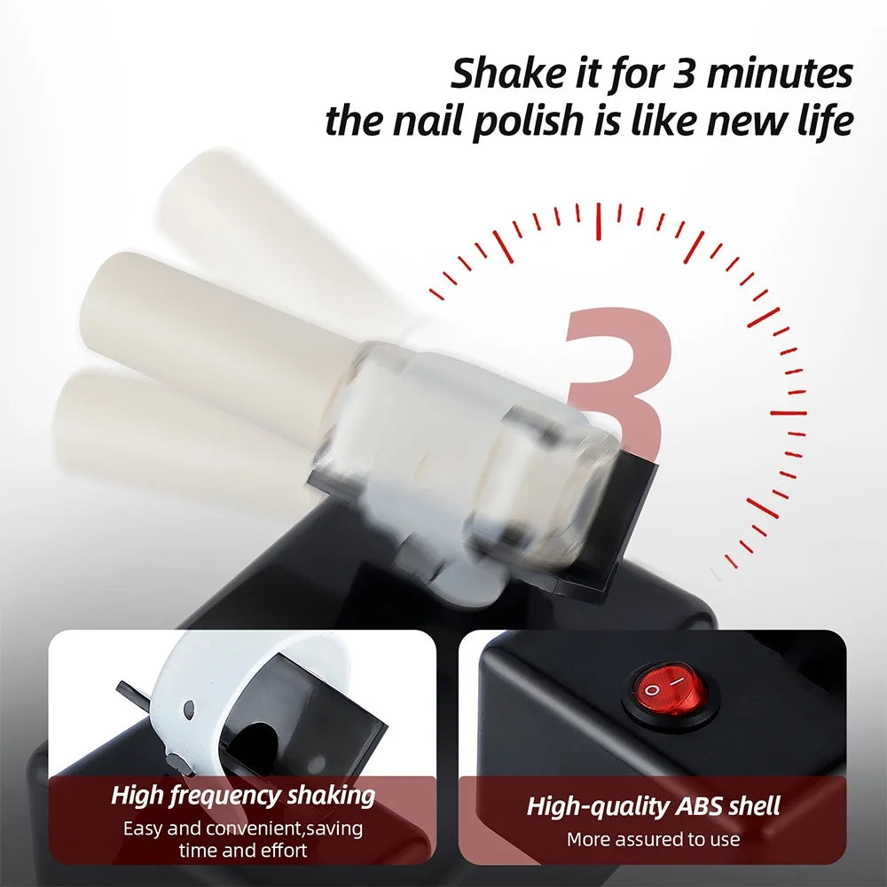 Electric Nail Polish Shaker Gel Nail Polish Tattoo Ink Paint Shaking Mixer Device Liquid Bottle Anti Caking Shaking Machine