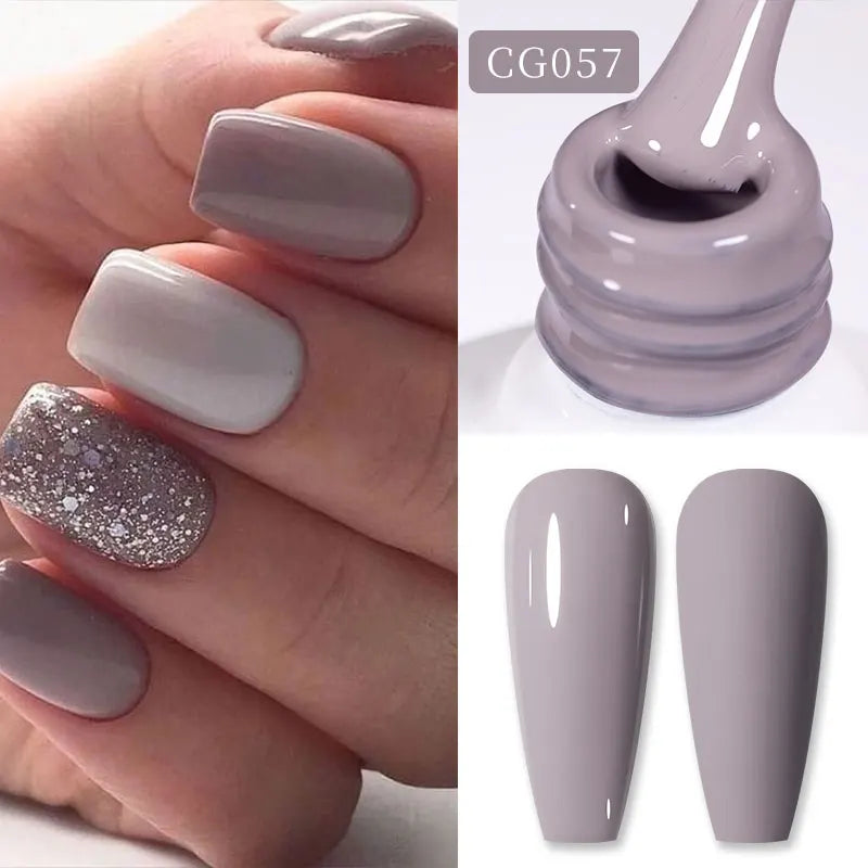 BORN PRETTY 10ml Nude Pink Gel Nail Polish Varnis Semi Permanent Nail Gel Varnish Soak Off UV Gel for Valentine's Day Gift Nails