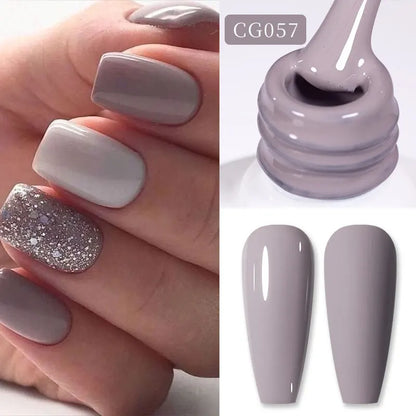 BORN PRETTY 10ml Nude Pink Gel Nail Polish Varnis Semi Permanent Nail Gel Varnish Soak Off UV Gel for Valentine's Day Gift Nails