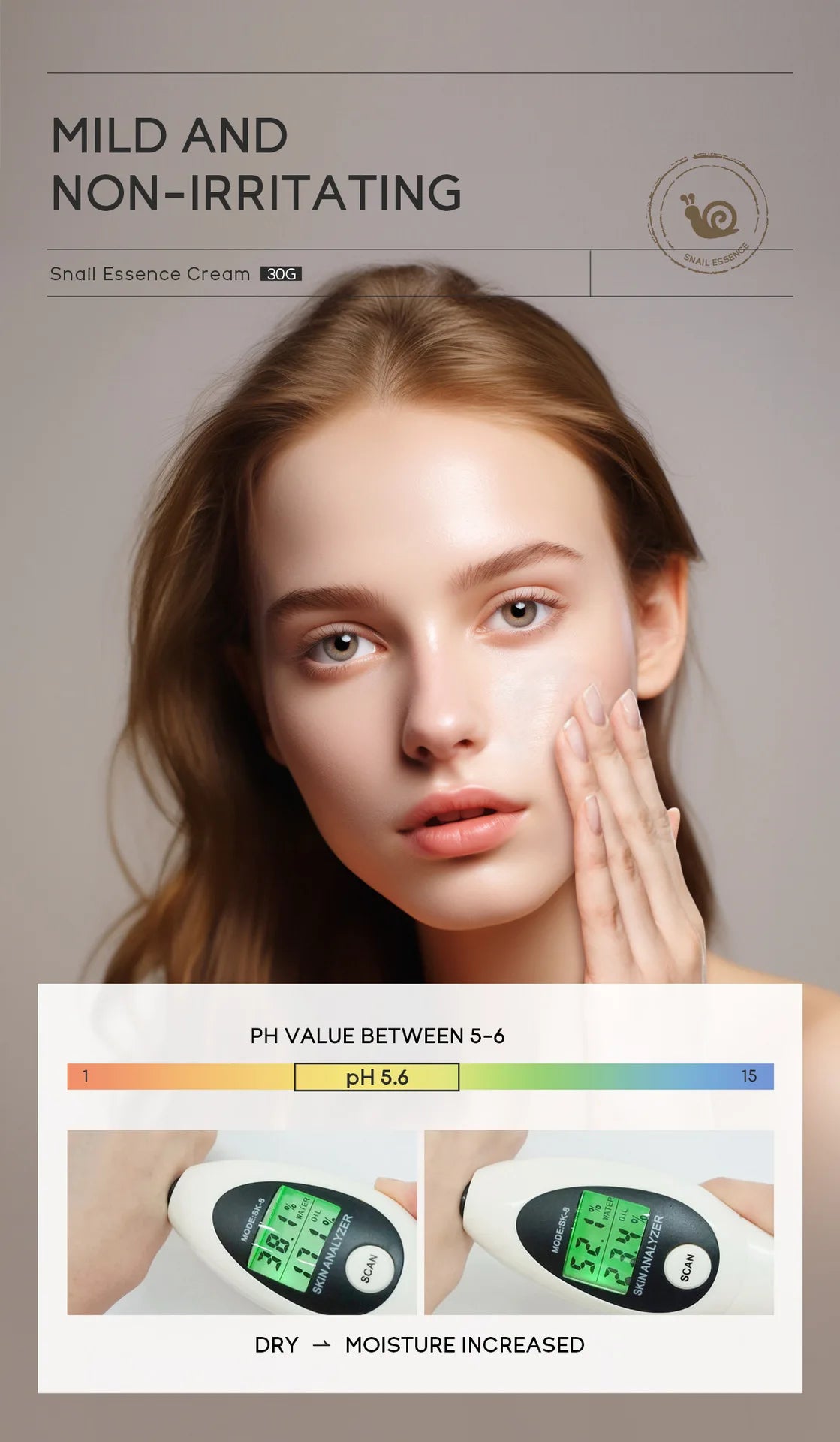 Snail Face Cream Beauty Products Anti-aging Essence Facial Wrinkles Remover Skincare Moisturizer 30g Snail Nourishing Cream