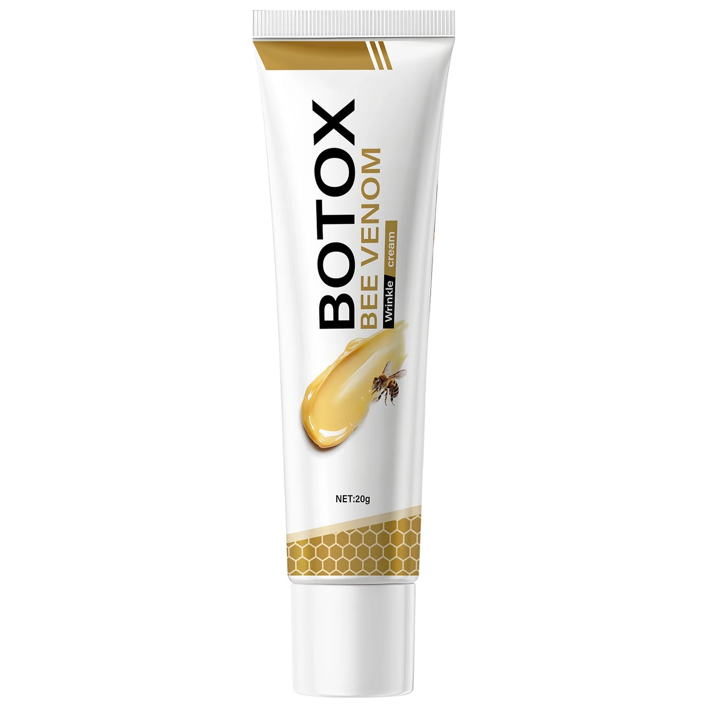 Bee Venom Hyaluronic Acid Acetyl Hexapeptide-8 Boosts Collagen Reduces Wrinkles Moisturizes Improves Elasticity Smoothes Fine Lines