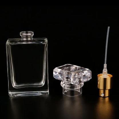 30ml Glass Perfume Bottles Empty Refillable Clear Travel Spray Atomizer Container Portable Perfume Bottle for Women Men Home Use