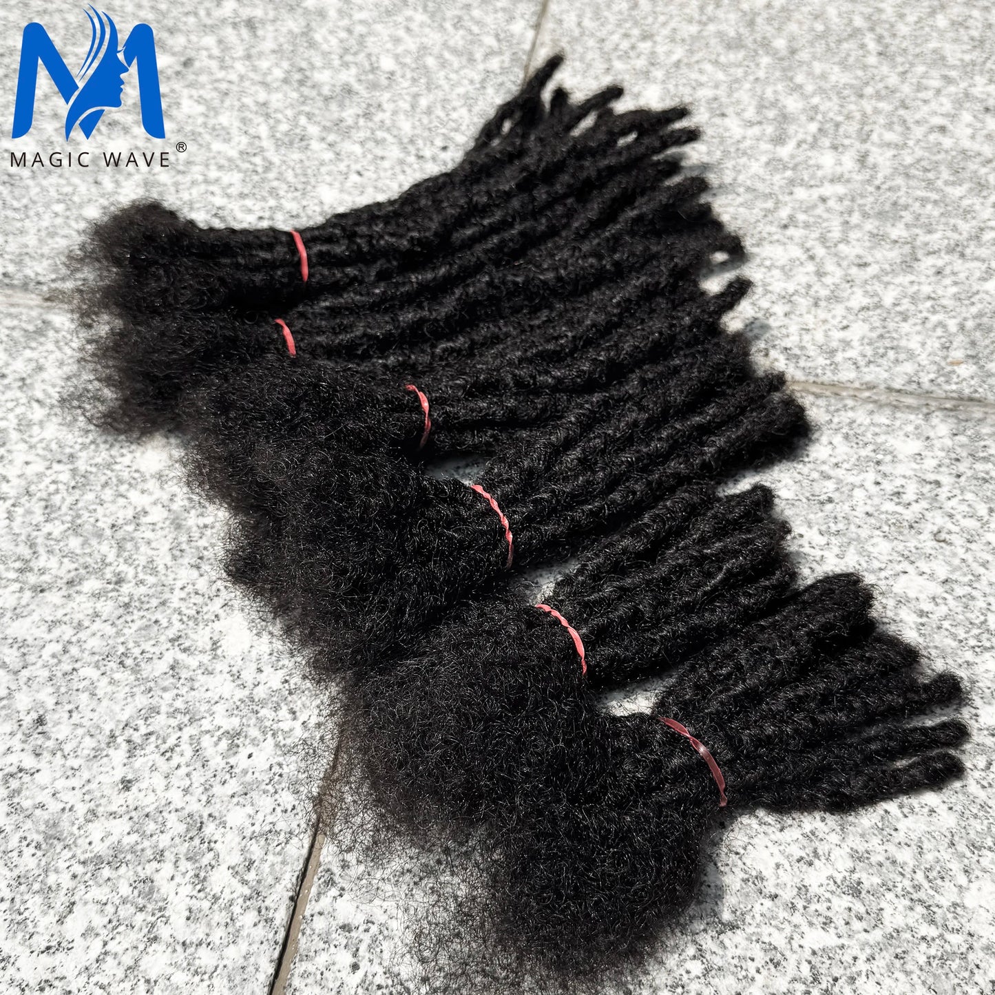 0.6cm Width 4-8 Inch 100% Real Human Hair Inter Loc Extensions Full Handmade Dreadlock Extensions for Men Women Kids Can Be Dye