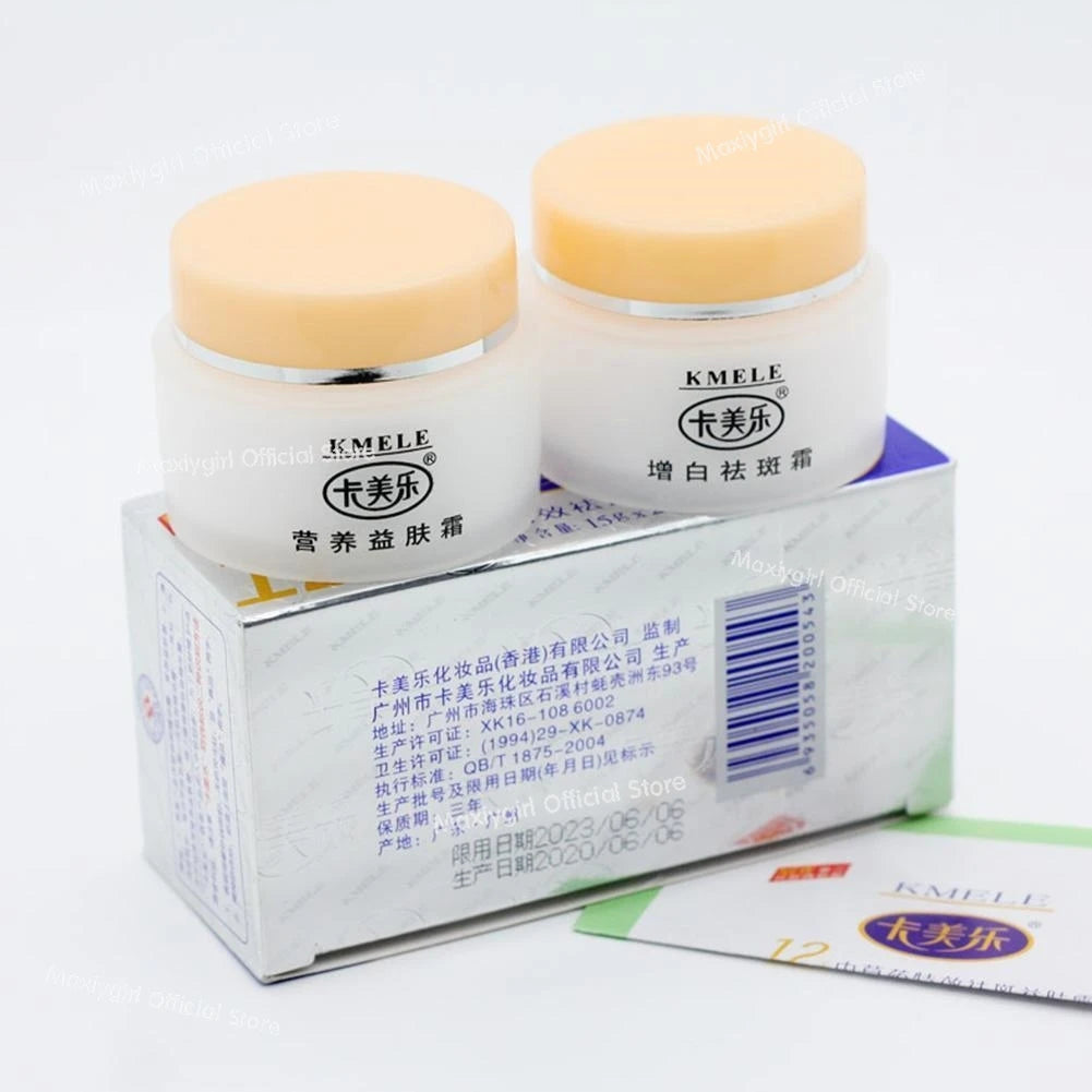 2pcs/box Original Kmele Whitening Cream Face Cream Moisturizing Cream Freckle Care Fade Repare Remover Bottles Skin Freckles