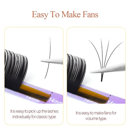 SONG LASHES Soft Silk High Quality Eyelash Curler Dark Glossy Black Russian Light Volume Lashes