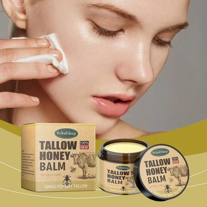 60g WoodSleep Tallow Honey Balm Moisturizing Cream  With Grass Fed Beef Tallow Nourishing gentle care for the skin