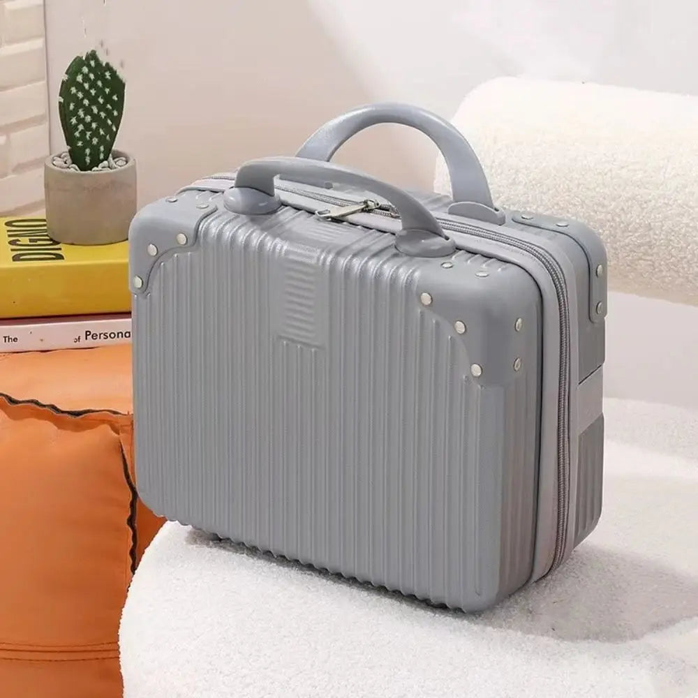 14 inch Lightweight Mini Travel Suitcase Cosmetic Box Waterproof Hand Luggage Organizer Makeup Case Protable Small Boarding Case