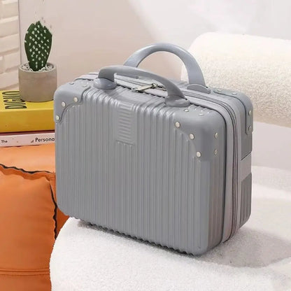 14 inch Lightweight Mini Travel Suitcase Cosmetic Box Waterproof Hand Luggage Organizer Makeup Case Protable Small Boarding Case