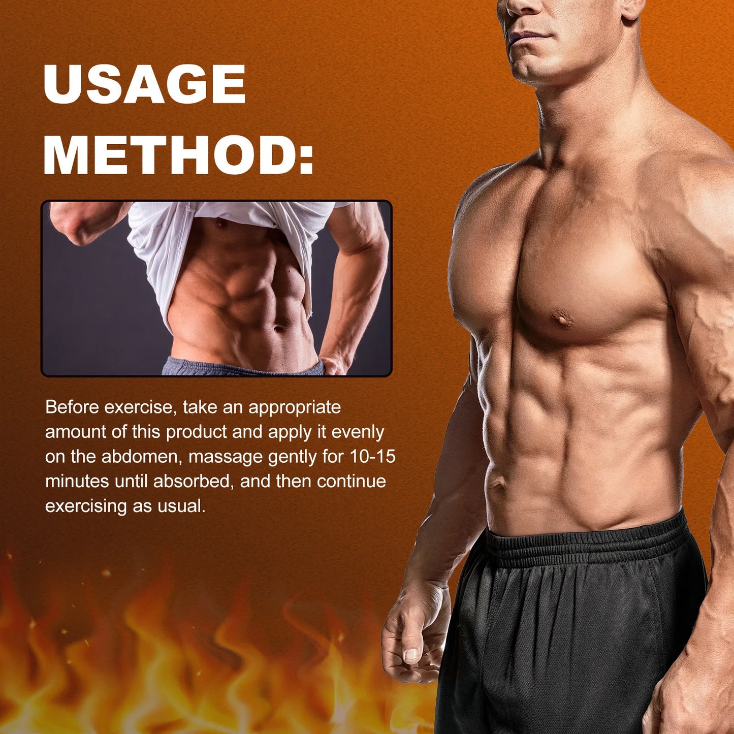 Abdominal Muscle Cream Belly Burning Strengthening Sweat Enhancer Lubricate Muscles Body Fat Remove Firming ABS Sculpting Cream