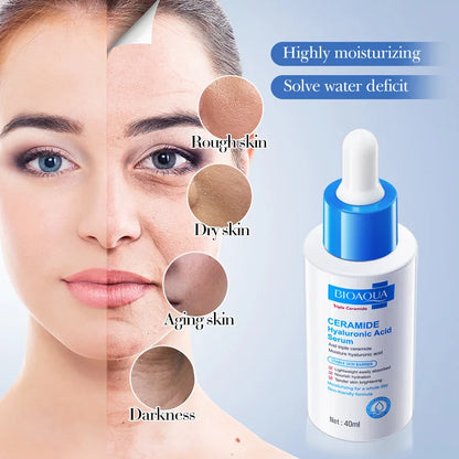 Ceramide Hyaluronic Acid Essence Anti-wrinkle Reduce Fine Lines Brightening Moisturizing Skin Care Products