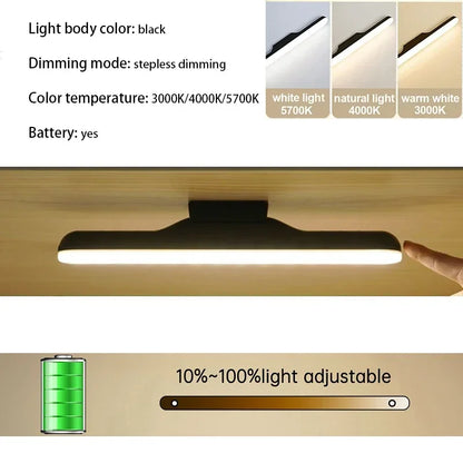 LED Makeup Mirror Light  5V USB Rechargeable Vanity Lamp Eye Protection Hanging Magnetic Desk Lamps Touch Switch Book Lights