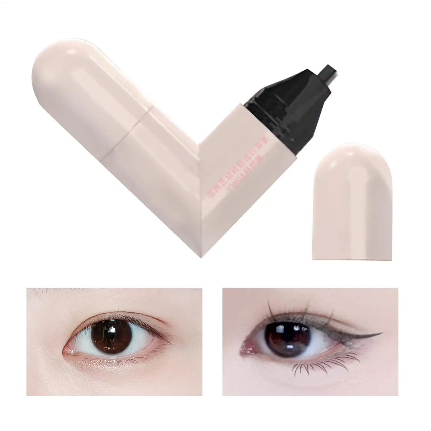 Winged Eye End Stamp Double-Tip Women Makeup Eye End Wing Stamp Waterproof Stencil Portable Quick Drying Eyeliner Cosmetics