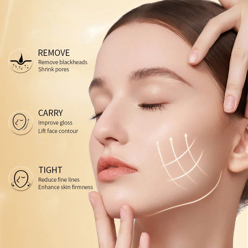 LAIKOU Sakura 24K Gold Peeling Face Mask Anti Wrinkle Whitening Acne Blackhead Removal Facial Tear Off Mask Skin Care Products