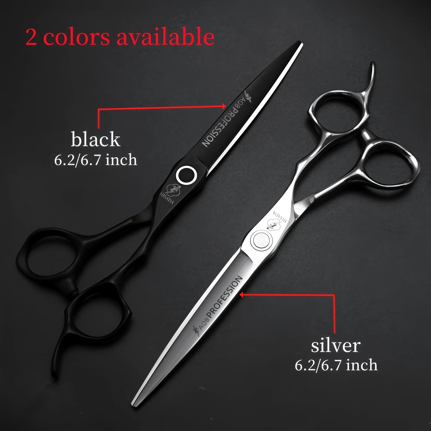HISADA tijeras barbero profesional 6.2/6.7 inch friseur zubehör VG10 Material hair scissors Professional scissors