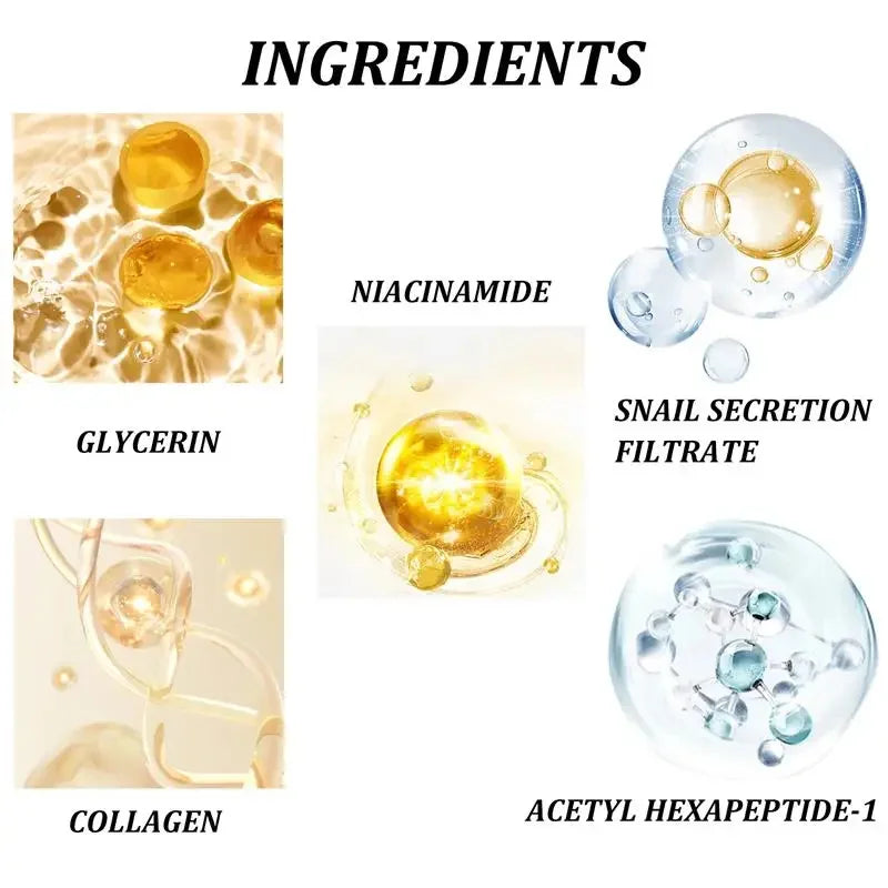 Snail Eye Cream Stick Collagen Fade Fine Lines Wrinkle Lightening Dark Circles Firming Eye Bags Puffiness Moisturizing Eye Cream