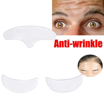 Reusable Silicone Anti-Wrinkle Patches, Forehead Eye Chin Face Wrinkle Removal Patches, Invisible Smoothing Skincare Tape