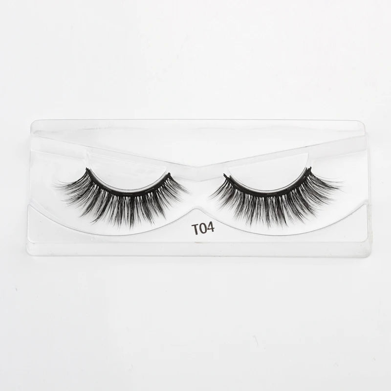 Hot 1/3Pairs Magnetic Eyelashes Soft False Lashes Repeated Use Mink Lashes Waterproof Liquid Eyeliner Tweezer Eyelash Makeup Set