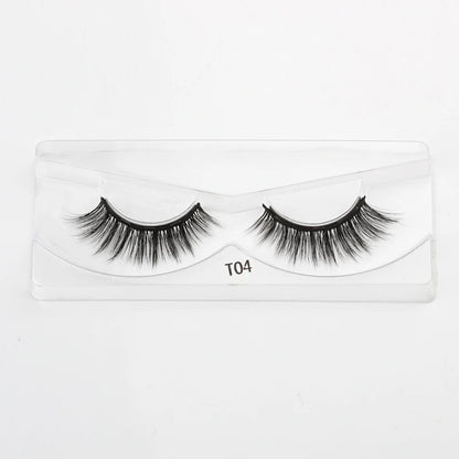 Hot 1/3Pairs Magnetic Eyelashes Soft False Lashes Repeated Use Mink Lashes Waterproof Liquid Eyeliner Tweezer Eyelash Makeup Set